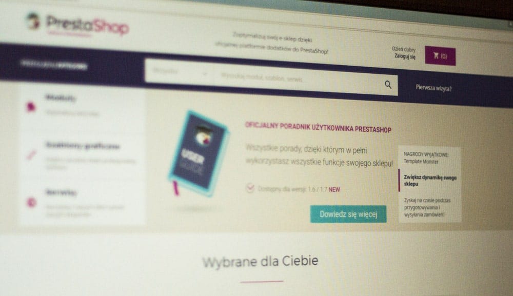 Strona PrestaShop addons